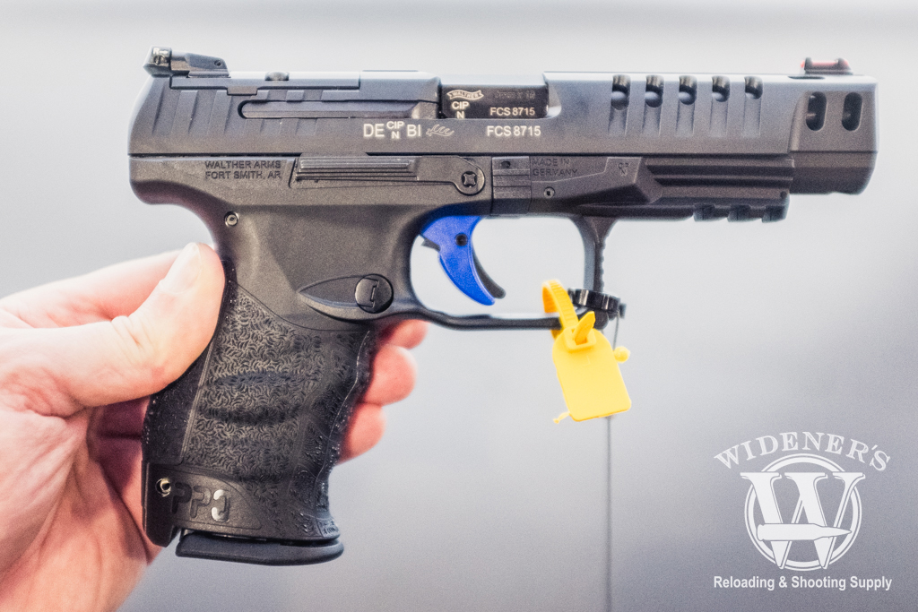 photo of steel frame Walther Q5 Match pistol at shot show 2019