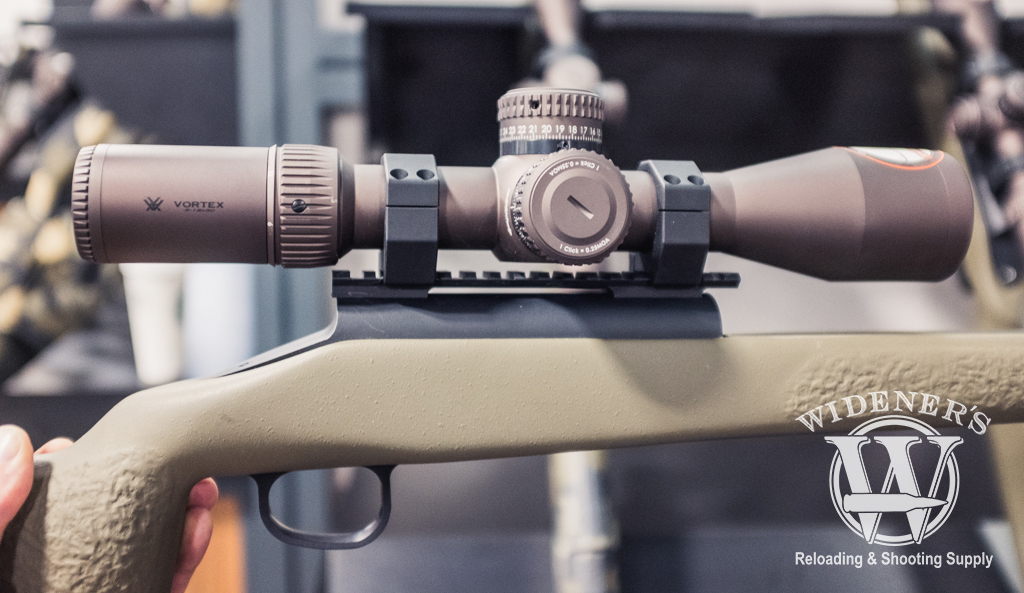 a photo of the RAZOR HD GEN II 4.5-27X56 RIFLESCOPE at SHOT Show 2019