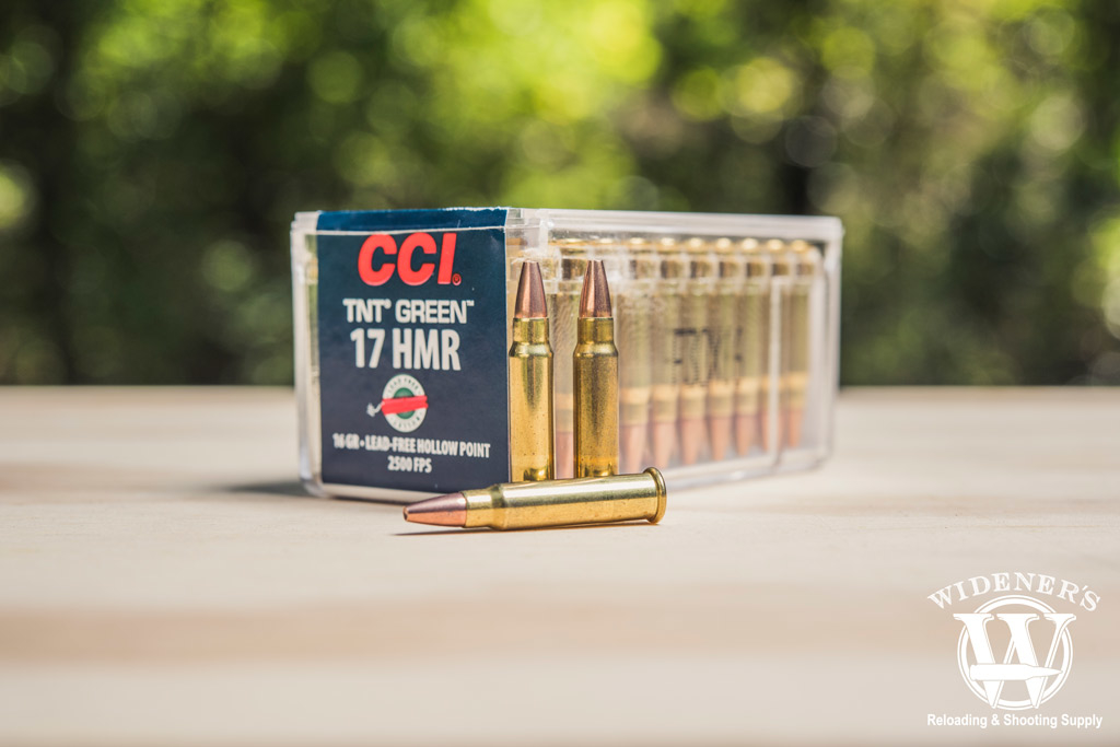 photo of CCI 17 HMR hollow point ammo outside