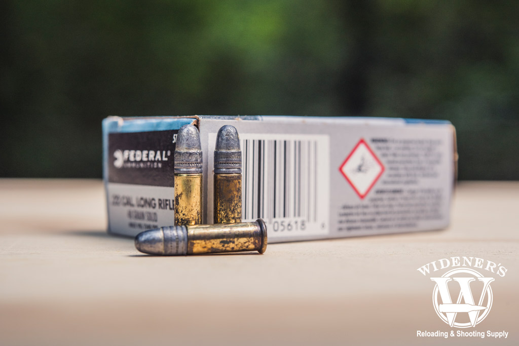 a photo of federal .22 LR ammo outside