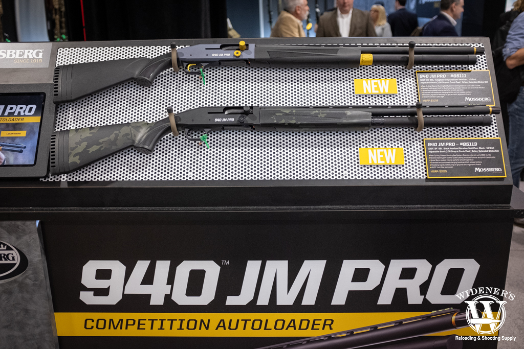 a photo of the 940 JM Pro Competition Autoloader shotgun at shot show 2020