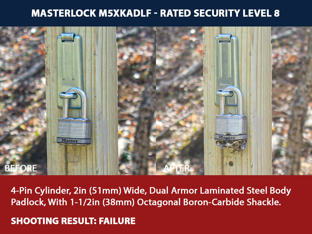 a photo of Masterlock M5XKADLF padlock