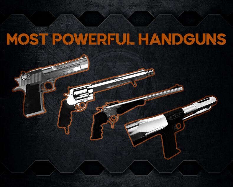 photo of world's most powerful handguns