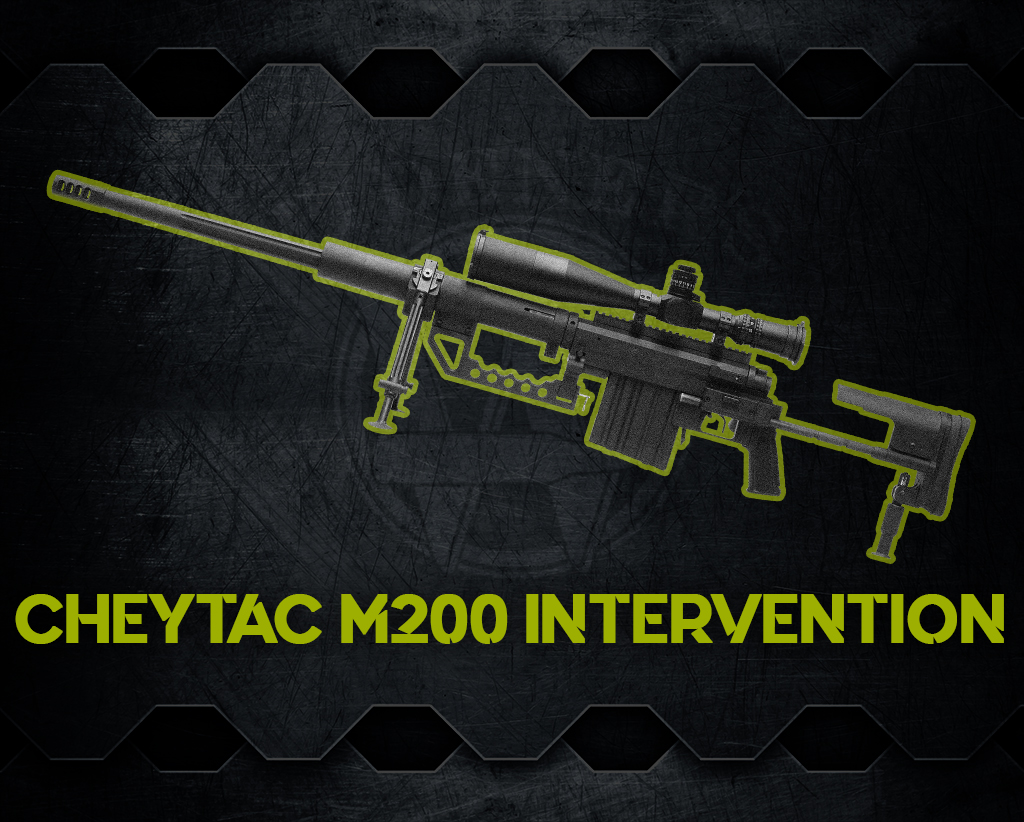 a graphic of the CheyTac M200 Intervention 408 sniper rifle