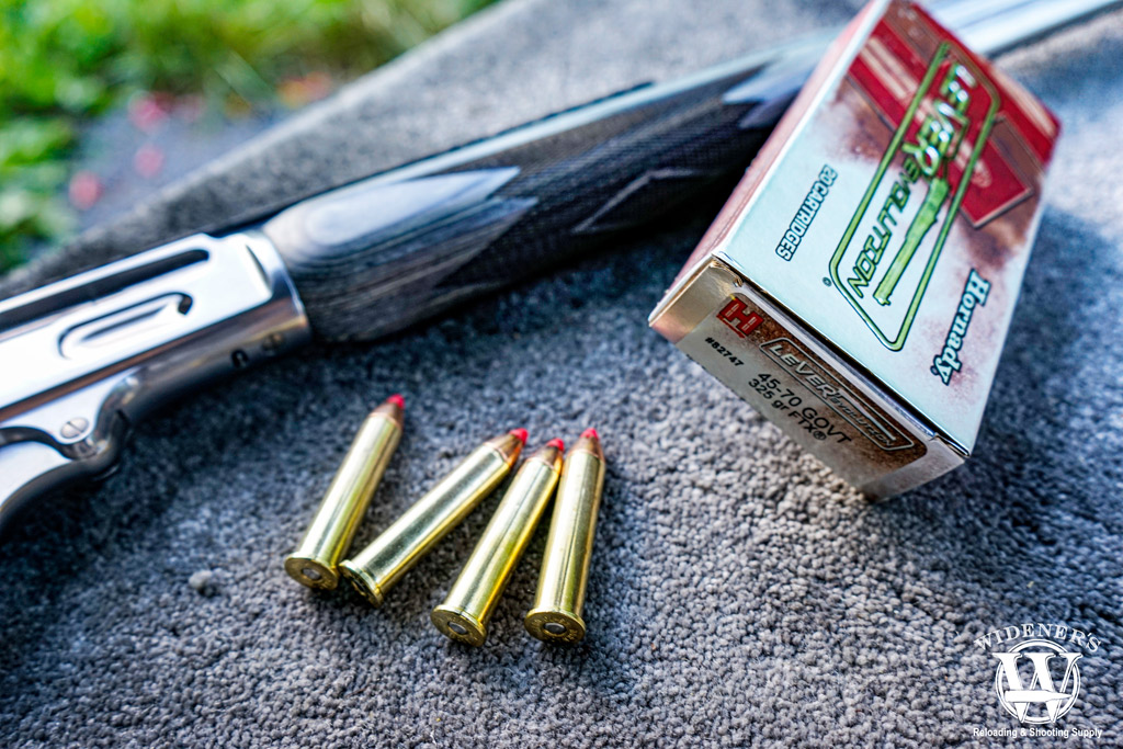 a photo of Hornady 45-70 LEVERevolution 325gr FTX ammo