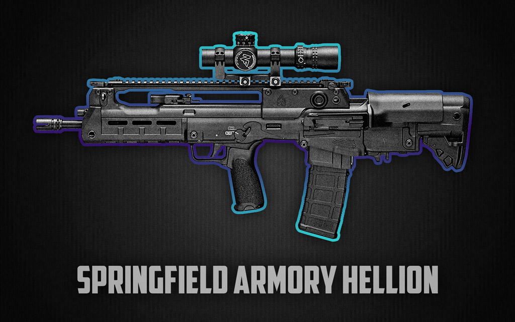 a photo of the Springfield Armory Hellion Rifle shot show 2022 guns
