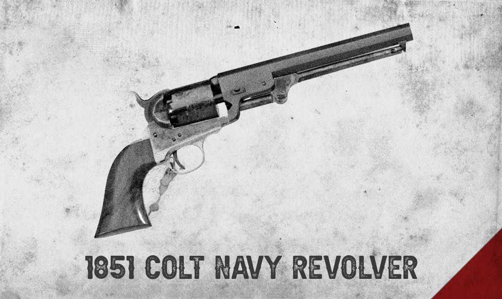 a photo of a 1851 colt navy revolver