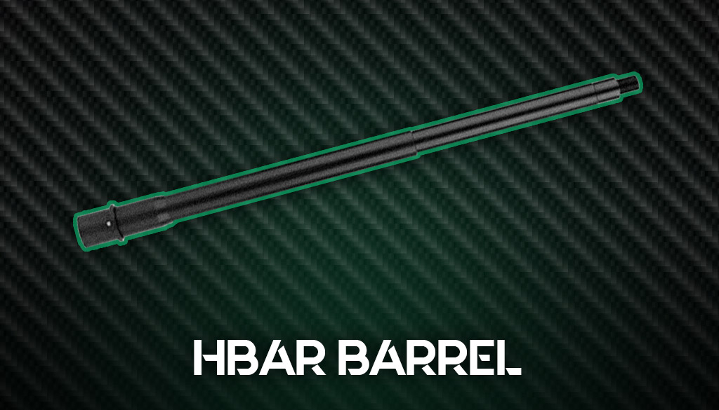a photo of an HBAR barrel profile