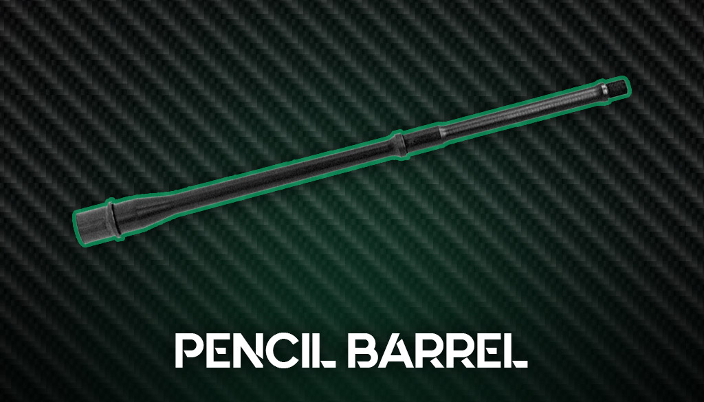 a photo of an ar-15 pencil barrel