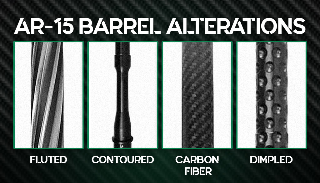 a photo of different ar-15 barrel profiles
