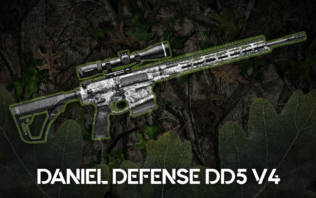 a photo of the Daniel Defense DD5 V4 semi auto rifle