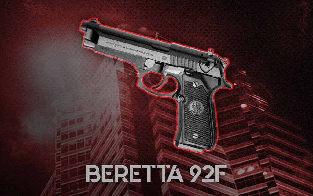 a photo of beretta 92F Die Hard guns