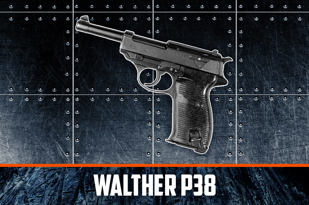 a photo of Walther P38 WWII german pistols