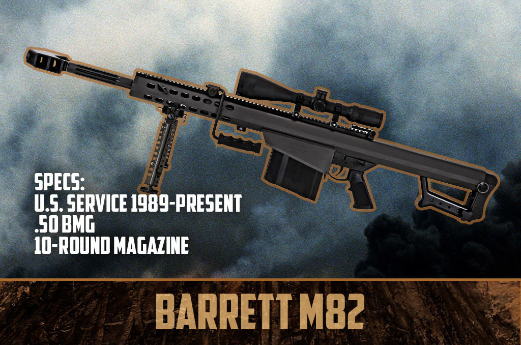 photo of barrett m82 50 bmg sniper rifle