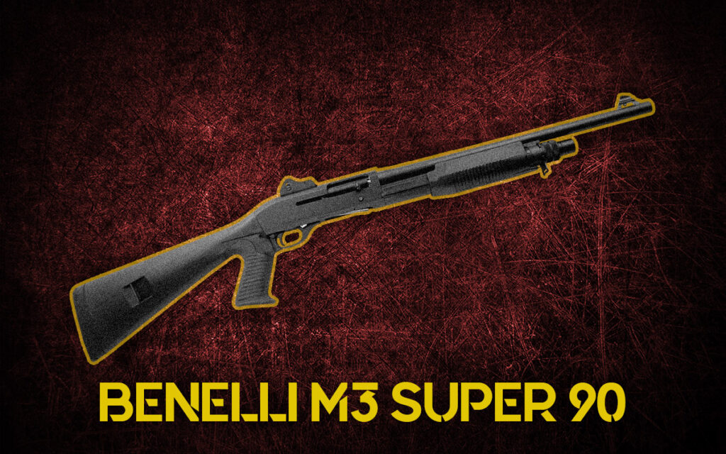a photo of the guns of Heat featuring the Benelli M3 Super 90