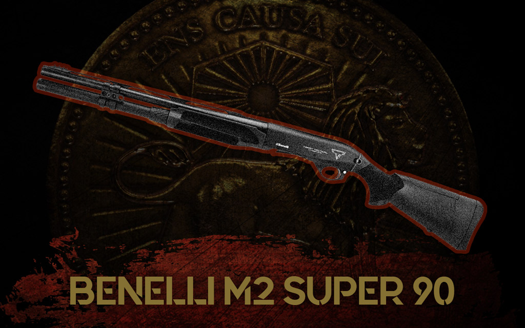 a photo of the Benelli M2 Super 90 Shotgun from john wick 3