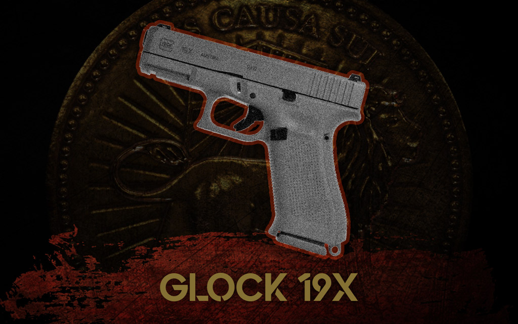 a photo of the glock 19x semi automatic pistol 