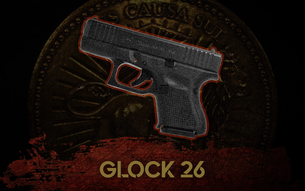 a photo of the glock 26 pistol