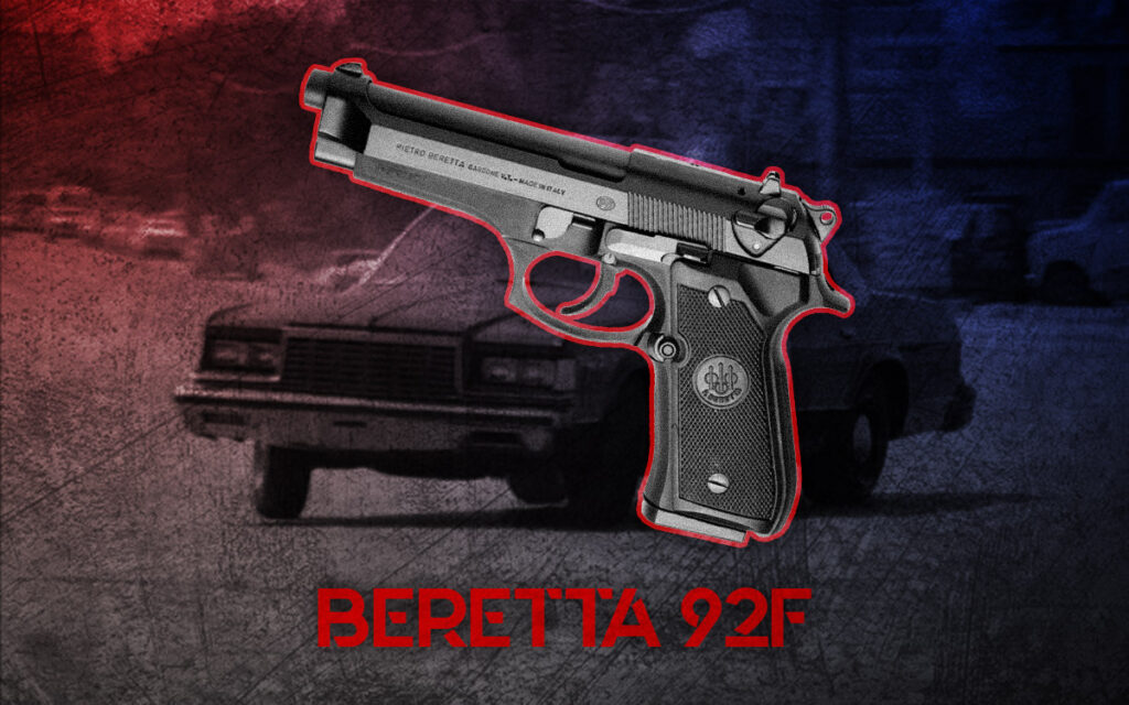 a photo of the Beretta 92F lethal weapon guns