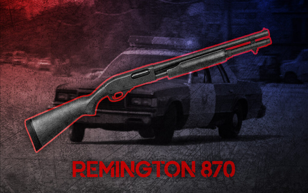a photo of the Remington 870 12 gauge shotgun
