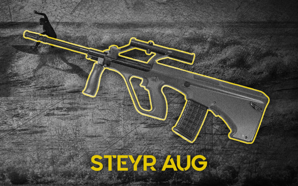 a photo of the Steyr AUG rifle Point Break Guns