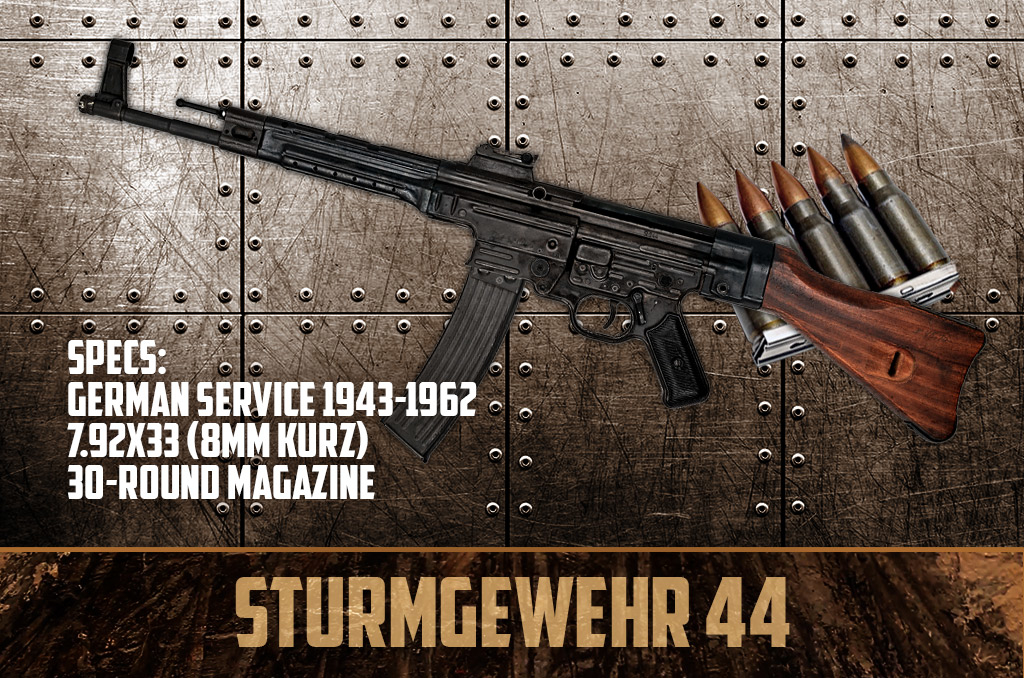 photo of sturmgewehr 44 machine gun