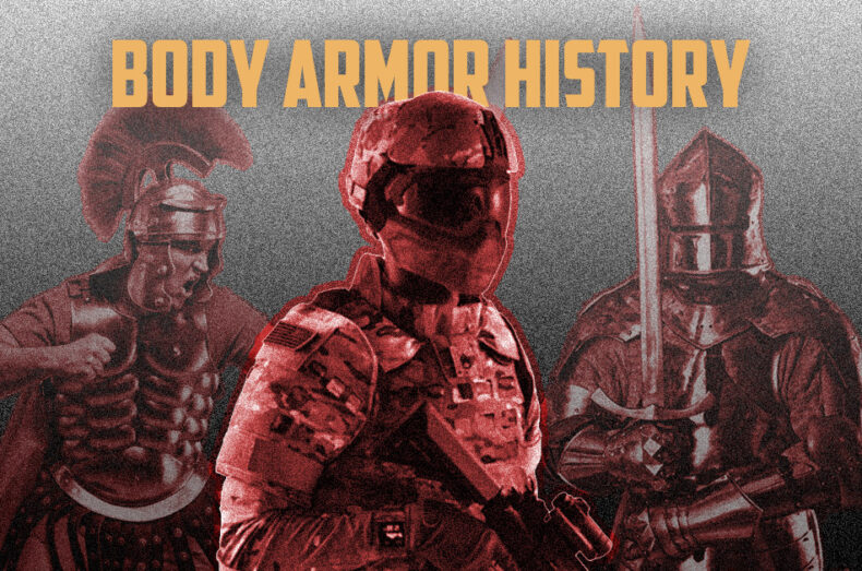 a graphic depicting the history of body armor