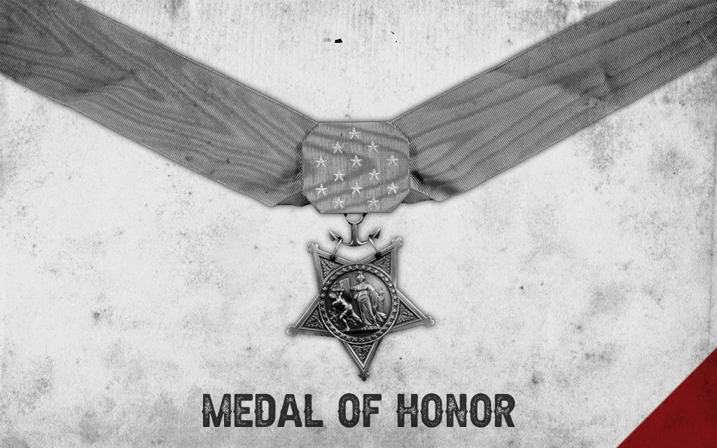 a photo of the naval congressional medal of honor