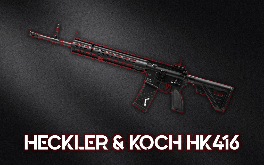 a photo of the HK416 rifle