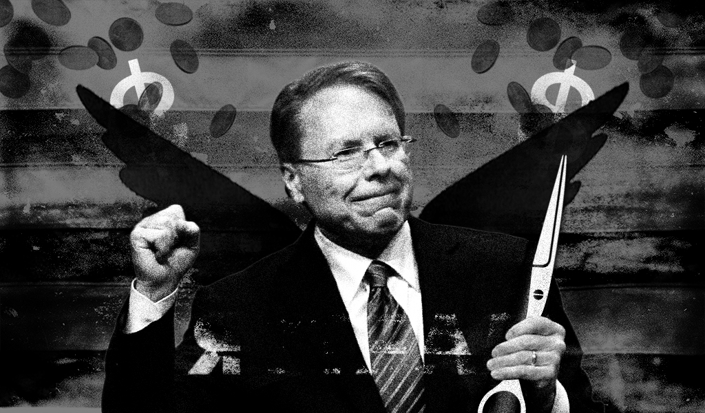 a photo of Wayne LaPierre and the History Of The NRA