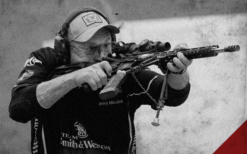 a photo of young jerry miculek at a competition