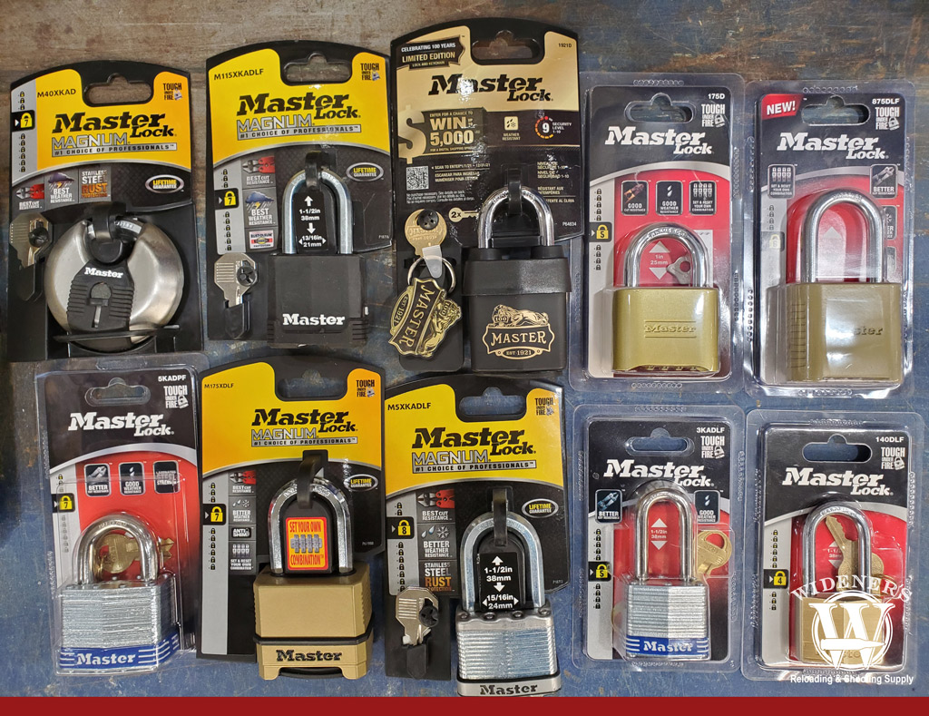a photo of masterlock brand padlocks