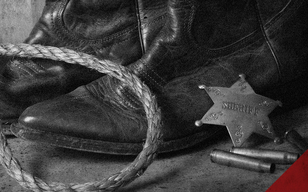 a photo of an old west sheriff badge