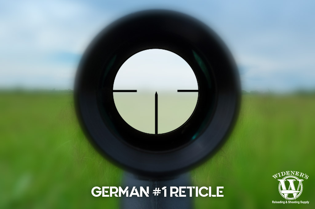 a photo illustrating a German #1 reticle