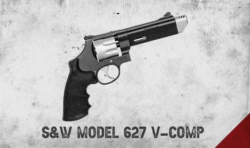 a photo of the smith & wesson model 627 v-comp revolver