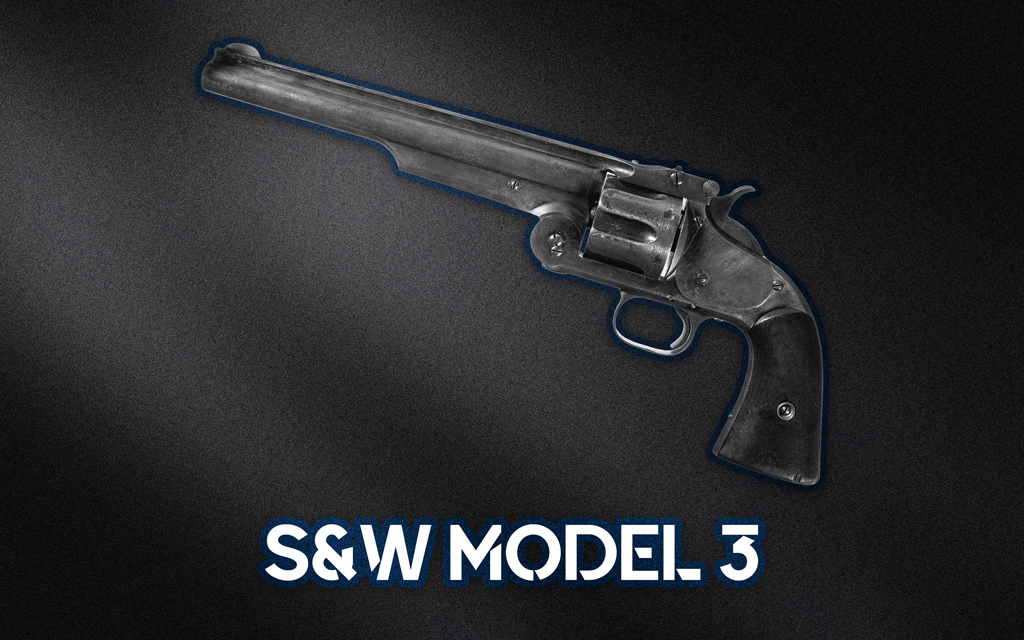 a photo of the smith and wesson model 3 revolver