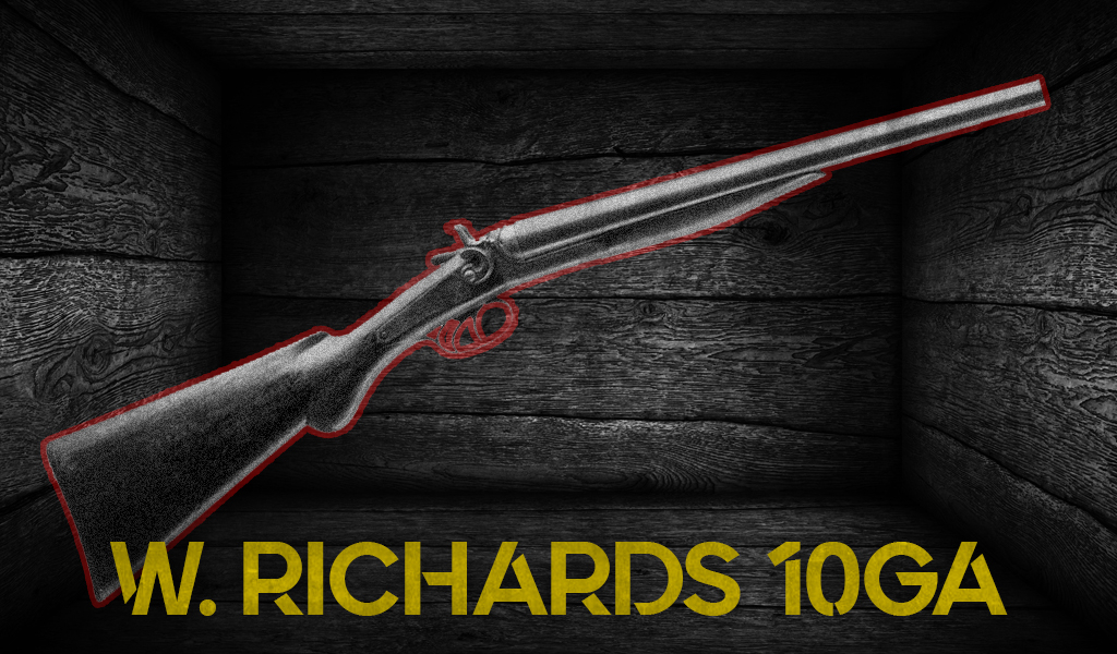 graphic of the w richards 10 gauge shotgun 