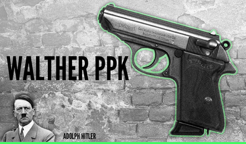 a photo of hitler's walther ppk pistol