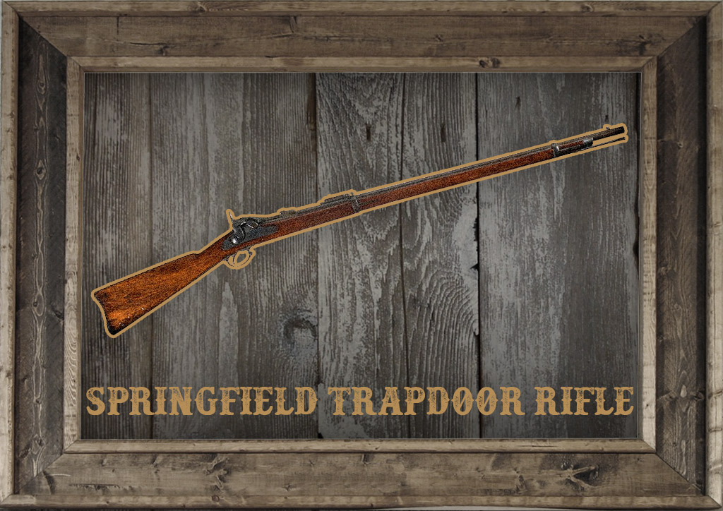 a photo of the Springfield Trapdoor Rifle