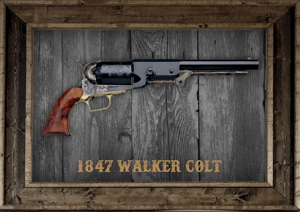 a photo of the 1847 walker colt revolver texas rangers history