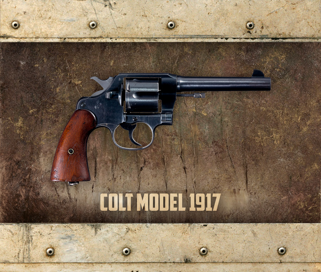photo of the colt model 1917 World War I weapons
