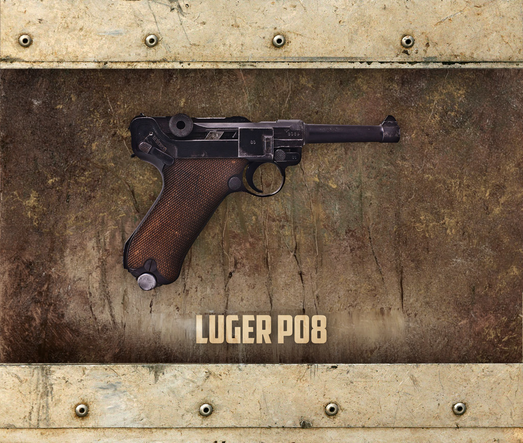 photo of the Luger P08 9mm pistol