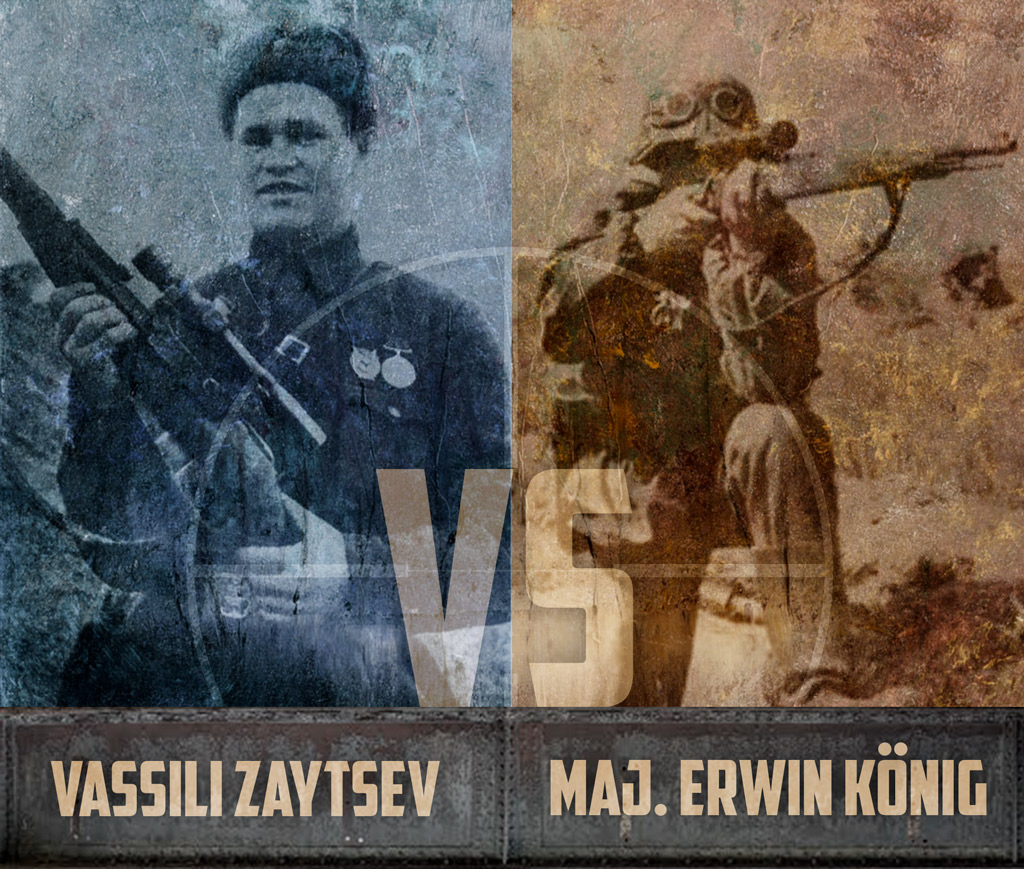 A photo of greatest sniper duels Vassili Zaytsev vs Major Erwin König