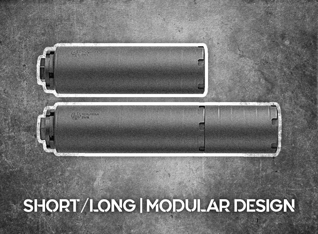 a photo of the Dead Air Wolfman modular suppressor